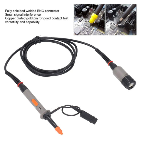 Universal Oscilloscope Probe Kit With BNC To Minigrabber Leads Clip Probes 50MHz Switchable Bandwidth 10 To 1 Probes Durable ABS