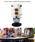Top Shelf Electric Vertical Acoustics Demonstration Kit For Classroom Physics Labs And Science Teaching Aid To Visualize Air Sound Waves with electric bell and coils.