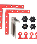 Nail The Square Every Time Heavy Duty 90 Degree Woodworking Corner Clamp 140X140mm Alignment Tool set including clamps and accessories.