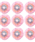 Universal Fire Alarm Covers 96 Pack Elastic Smoke Detector Caps in pink color, designed to protect smoke detectors from dust and paint.