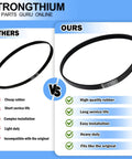 Comparison of Washer Drive Belt Replacement Kit Fits Whirlpool Maytag Amana Kenmore, high-quality vs. others low quality.