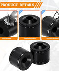 Pro Grade Quick Turn Dzus Fastener Dimple Die Tool For Metal Fabrication With Grade 8 Hex Head Bolt And Nut, Black Recessed Button Kit