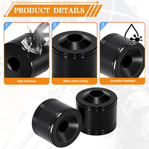 Pro Grade Quick Turn Dzus Fastener Dimple Die Tool For Metal Fabrication With Grade 8 Hex Head Bolt And Nut, Black Recessed Button Kit