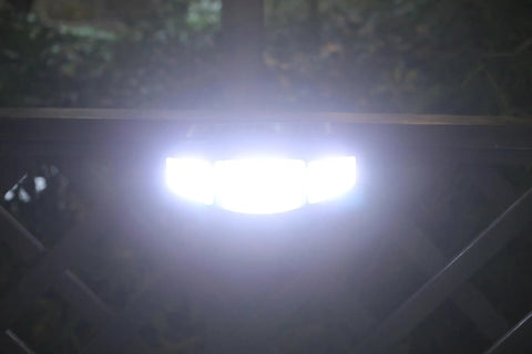 Heavy Duty Split Solar Security Lights Featuring Dual Motion Sensors And A 15.7 FT Cable Slick Waterproof Flood Lamp Badass Backyard Patio Fence Gate Shed Garage Outdoor Night Guard