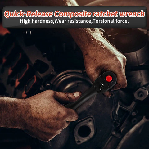 Heavy Duty 3 Piece Ratcheting Wrench Set With 72 Tooth Precision Gears And Badass Ergonomic Handles Built From Heat Treated Alloy So You Can Beat Stubborn Bolts Without Cracking Your Knuckles