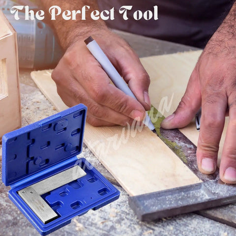 Using Pro Grade Square Set 2 Inch 3 Inch 4 Inch 5 Inch With L Type Right Angle Ruler Hardened Carbon Steel in woodworking project
