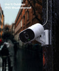 Outdoor Indoor Security Cam 1080P 2.4Ghz WiFi Color Night Vision Spotlight IP65 Waterproof With Human Detection mounted outdoors