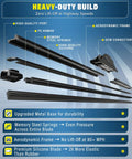 Diagram showing components of Premium Silicone Windshield Wiper Blades 24 And 18 Inch Set, highlighting durability and performance features.