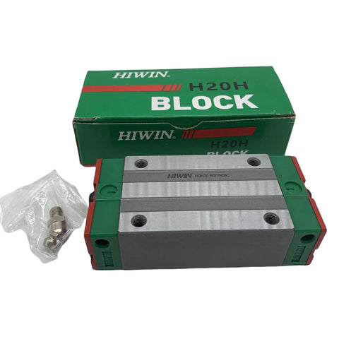 Beefy Linear Guide Rail Kit For HGH20 Series with carriage block, bearings, and H20H block packaging visible.