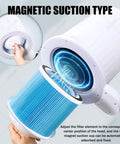 Top Tier Nail Dust Collector Machine With Integrated Lamp And Badass Suction Fan For Manicurists And Home Salon Crews Offering Ten Adjustable Speeds And Ultra Quiet Operation For Crisp Filings, showing magnetic suction type design.