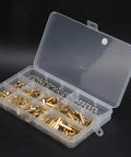 Hex Standoff Spacer Kit With 300 Pieces In Brass And Plated Iron, Multipurpose Mounting Pillars For Motherboard And Electronics DIY Projects, Workhorse Durability And Easy Install Fastener System in organizer box