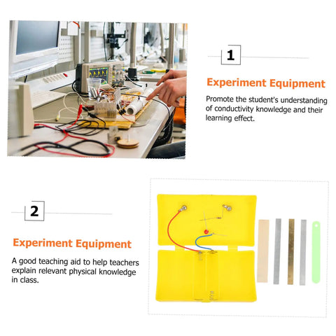 Boost Your Lab Game With This Top Shelf Conductivity Experiment Kit For High School Physics Classes featuring plastic conductivity tools.