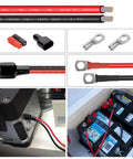 10 AWG Red And Black Tinned Copper Wire For Auto Marine Trailer LED Lighting Flexible 50 Foot Run High Conductivity Cable