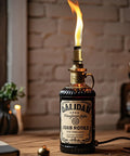 Outdoor Wine Bottle Torch Kit Two Pack With Long Life Wicks Brass Wick Holders And Caps Ready To Add Your Bottle
