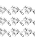 20 Sets Silver Cabinet Door Ball Catch Latches For Closets And Doors, Durable Iron Material With Smooth Surface