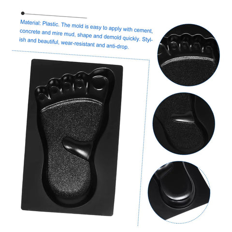 2 Pcs Reusable Paving Molds For Sidewalks And Garden Paths, Diy Cement Brick Tool Set For Backyard Patios, Durable footprint mold