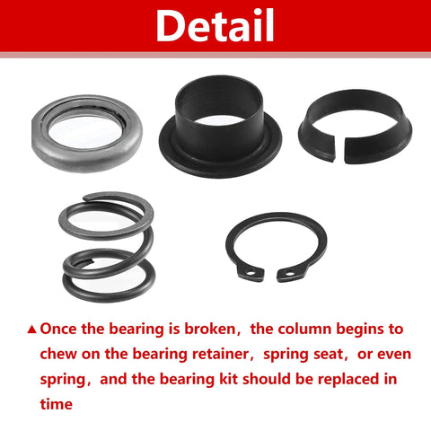 Upgraded Steering Column Upper Bearing Kit For Ford F-150 1997-2004 Tilt Or Non Tilt Steering components displayed