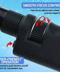 Close-up of focus control on Handheld Fiber Optic Microscope with 400x Magnification and LED Coaxial Illumination