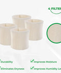 4 Pack Replacement Humidifier Wick Filters For Emerson MAF1 And Kenmore Models MA0950 MA1200 MA1201 MA09500 MA12000