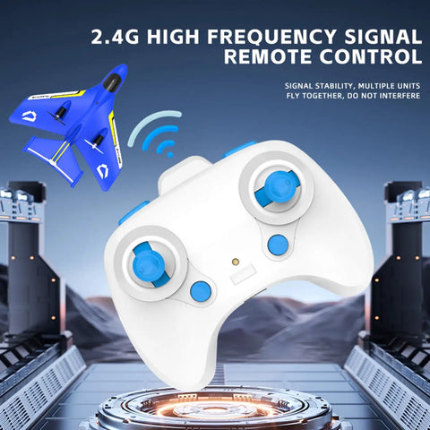 Remote Control Airplane Toy With Lights For Water And Land Gravity Gliders RC Plane With remote and signal display