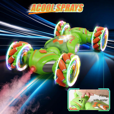 4WD Gesture Sensing RC Car For Kids Remote Control Stunt Vehicle With 360 Degree Drift and spraying mist feature