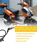GY6 Ignition Coil Kit For 50cc To 150cc 4 Stroke Engines Fits Most Chinese Scooters Moped ATV Go Kart 139QMB 139QMA 152QMI 157QMJ Taotao Roketa SSR Sunl Jonway Vitacci Hammerhead Drop In Fit High Performance with orange scooter