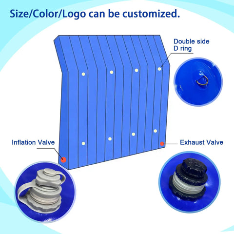Heavy Duty Inflatable Sound Blocker For Construction Yards Temporary Noise Reducer and Complete Dust Shield with inflation valve