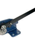 Pro Grade Heavy Duty Sheet Metal Disc Cutter for 16 Gauge Bench Mounted Metalworking Tool with lever handle