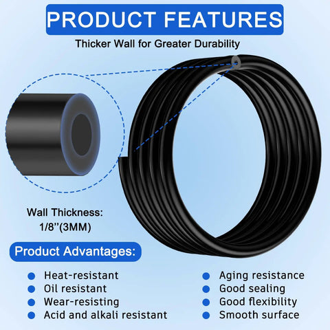 Epic 84 PC Silicone Vacuum Hose Kit With 6.6 Ft Hoses And 80 Connectors For Cars Features and Advantages