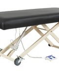 Sierra Comfort Standard Electric Lift Massage Table With 3 Inch High Density Foam Deck And Water Resistant PU Leather Upholstery adjustable height.
