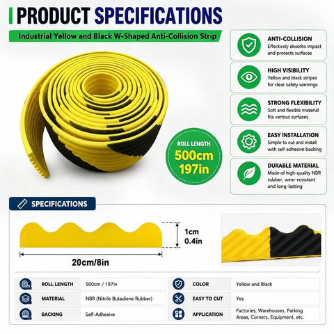 Ultra Thick Jumbo Wave Wall Guard With 60 Percent Rubber Heavy Duty Shock Absorbing Foam Bumper Padding for safety use.