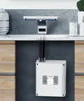 Eoweiot 1150W Hand Dryer with Sensor Faucet, Induction Hand Dryer with Filter, Heating and Cooling do not Need to be Switched, installed under a sink.