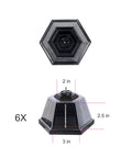 Dimensions of Black Solar Garden Light With Shepherd Hook Outdoor Pathway Lamp Resin Acrylic Body And Cast Aluminum Post