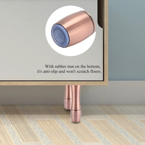 Adjustable Height Furniture Leg Set Anti Slip Heavy Duty Aluminum Alloy Cabinet Sofa TV Feet Leveling Up To 10mm