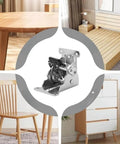 Beefy Heavy Duty Self-Locking Foldable Hinge For Tables Beds Chairs Cabinets And More with 8 screws, 0, 90, 180 degree use.
