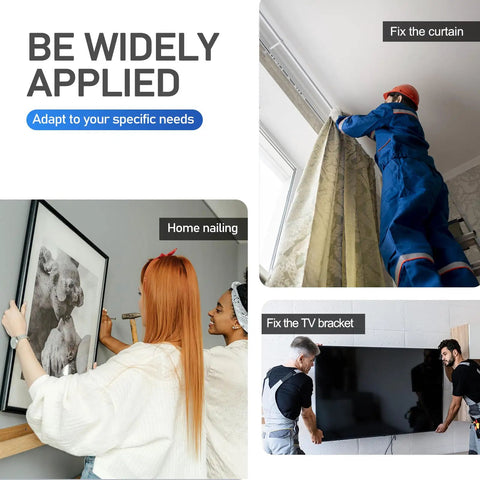 People using 550 Piece Drywall Screws And Anchors Kit With Eight Size Options For Beefy Home Repairs And Picture Hanging