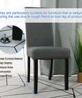 Top Grade M10 Thread Furniture Feet Levelers In Black for stabilizing chair on uneven floor with visible glide.