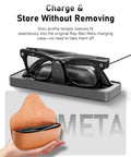 Anti Slip Ear Grips For Meta Wayfarer Smart Glasses Silicone Temple Shields For A Snug All Day Fit with charging case
