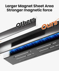 Comparison of magnetic strength for Super Wide Magnetic Fridge Organizer Metal Spice Rack 16.9 Inch Heavy Duty Adjustable.