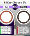 Comparison of 18 Piece O Ring Kit For Saeco Philips Gaggia Coffee Machines with competitor product highlighting quality differences.
