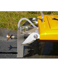 65x25mm Aluminum CNC Machined RC Boat Water Jet Turn Fin For 75-85cm Electric Nitro Remote Control Boats mounted view