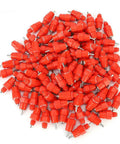 Game Dropping Drip Free Chicken Water Nipples 100 Pack Automatic Poultry Drinkers in red, heavy-duty drip-free design.