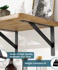 Rock Solid Heavy Duty Shelf Brackets 6 Pack Steel Wall Mount L Brackets 11.8 By 7.5 Inch close-up with decorative shelf.