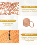 Heavy Duty Copper Crush Washers 50 Pack M16 16Mm ID 20Mm OD Thick Sealing Rings For Oil Drain Plugs stacked copper washers.