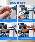 Step-by-step wire connection guide using the 310 Piece Wire Nut Assortment Kit with Spring Loaded Caps for secure wiring.