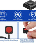 Four Pack Momentary Push Button Switches 12V 24V Surface Mount Instant Activation On Off Horn Button Set For Car Horns Industrial Control And Electronic Project Experiments, black square switch with red button