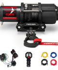 12V Electric Winch With Synthetic Rope 4500Lbs Wireless Towing Kit for ATV UTV Off Road Be A Beast Recovery Gear with accessories
