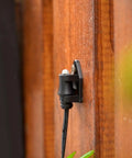 Photo Eye Light Sensor For Power Pack Transformers installed on wood post, Dusk To Dawn Auto On Off Switch