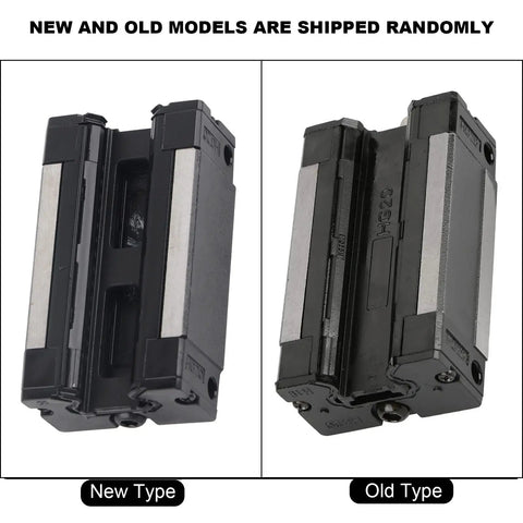 Comparison of new and old High Grade 20mm Linear Ball Bearing Slide Rail Carriage Block for CNC Machines