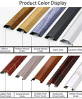 Wood Grain Cable Shield Cord Cover And Wire Management Raceways color options, including Yellow Rosewood and Acacia Wood Grain